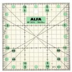 Ravnilo za patchwork 15 x 15 cm ALFA