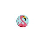 Gumbi flamingo, zeleni - 15 mm