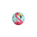 Gumbi flamingo, zeleni - 18 mm