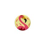 Gumbi flamingo, rumeni - 18 mm