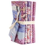 Tilda - Hometown 5 fabrics (50 x 55 cm) - Plum/Grape