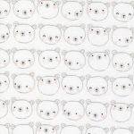 D is For Dream White flanela
