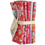 Tilda Bloomsville Fat Quarter Tomato-Plum 5 x ( 50x55cm )