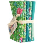 Tilda Bloomsville Fat Quarter Pine-Turquoise 5 x ( 50x55cm )