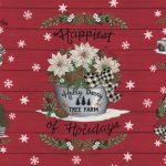 Holly Berry Tree Farm Berry Red panel