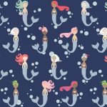 Riley Blake Let‘s be Mermaids Blue