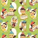 Michael Miller Happy Kids - Green