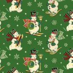 Michael Miller Jolly Snowman - leaf
