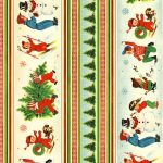 Michael Miller Snowy Playground Border Stripe