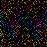 Michael Miller Ombre Dots - črna
