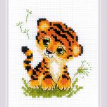 Set za vezenje "Tigerček" 16x16 cm