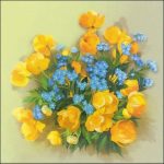 Set za vezenje "Spominčice" 20x20cm