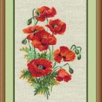 Set za vezen “Divji maki ”21 x 30 cm