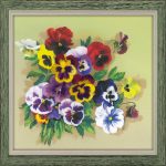 Set "Mačehe" 20 x 20 cm