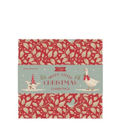 Merry Little Christmas Charm Pack 40kosov blaga (12 x 12 cm)