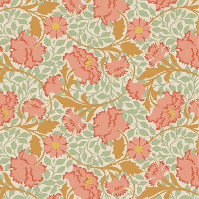 Tilda Songbird Floral Coral