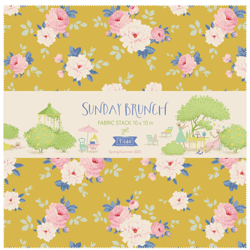 300230-FabricStack Tilda Sunday Brunch Fabric Stack 25 x 25 cm, 40 kos - slika 1