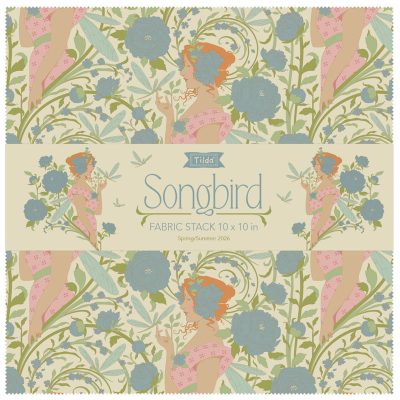Tilda Songbird Fabric Satck, 40 kos., 25 x 25 cm