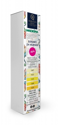 MQS Madeira Rayon 40 – paket sukancev za vezenje (rumeni odtenki)