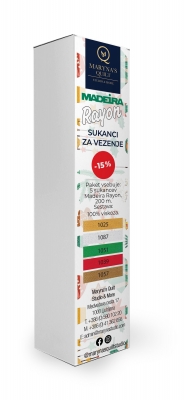 MQS Madeira Rayon 40 – paket sukancev za vezenje (božični odtenki)