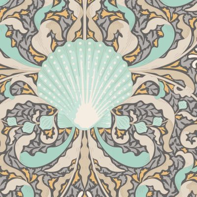 Tilda - Cotton Beach Scallop Shell Grey