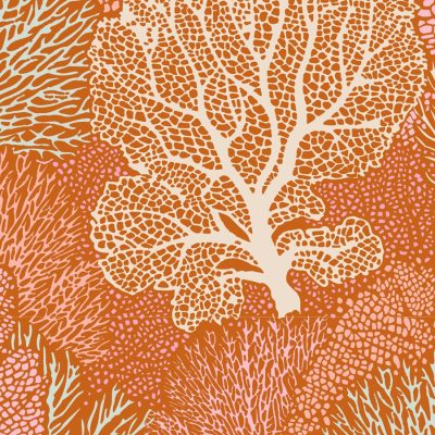 Tilda - Cotton Beach Coral Reef Ginger