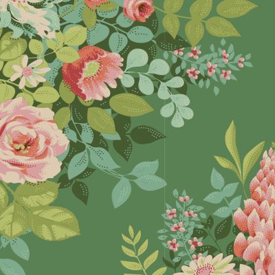 Tilda Chic Escape - Whimsyflower Green