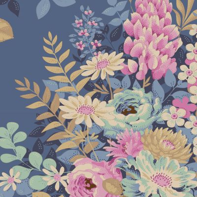 Tilda Chic Escape - Whimsyflower Blue