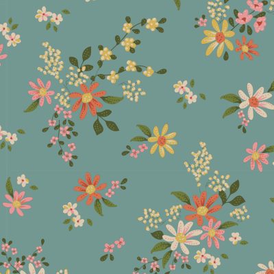 Tilda Chic Escape - Daisyfield Teal