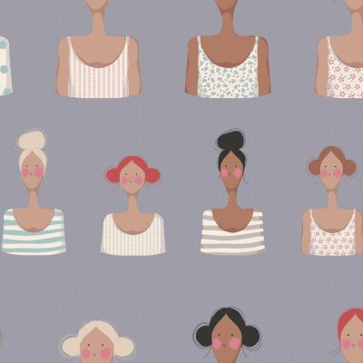 Tilda Cotton Beach - Me And My Friend Slate