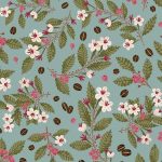 Michael Miller Coffee Plant Blue