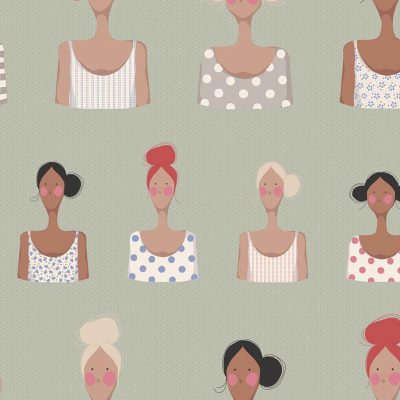 Tilda Cotton Beach - Me And My Friend Khaki