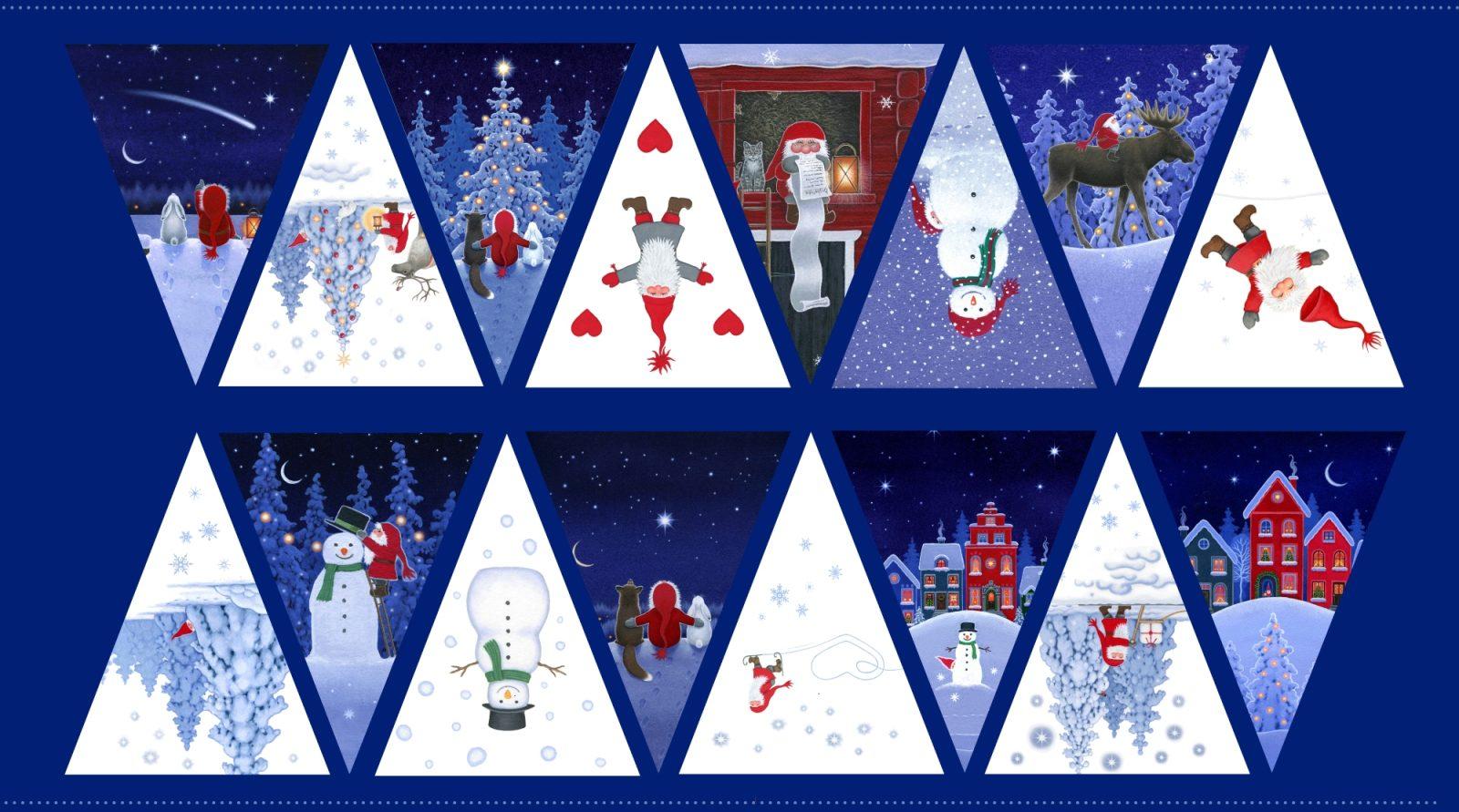 Tomten’s Forest Friends – panel za izdelavo girlande Panel za izdelavo girlande Tomten's Forest Friends