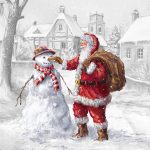 Christmastime Is Here Wintertime Friends panel Riley Blake